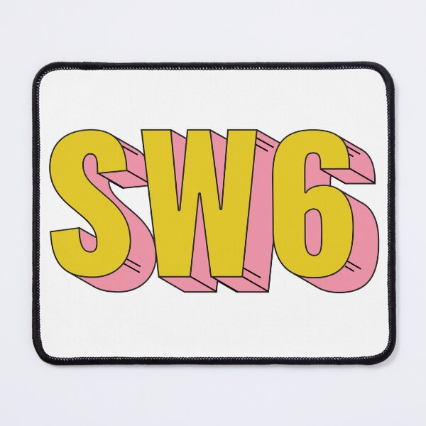 Item preview, SW6 London Postcode Typography Gift designed and sold by eccrafted.
