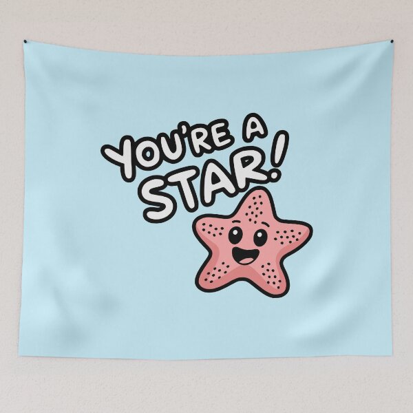 Item preview, You're A Star! Funny Starfish Pun designed and sold by PMCreative.