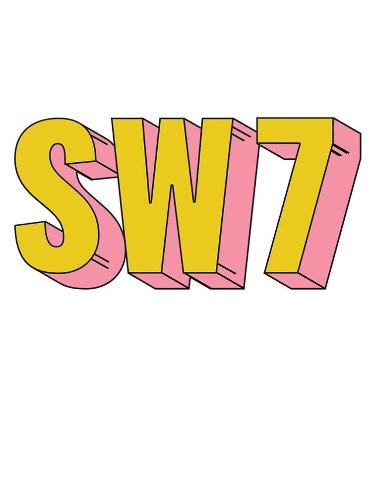 Thumbnail 4 of 4, iPhone Case, SW7 London Postcode Typography Gift designed and sold by eccrafted.