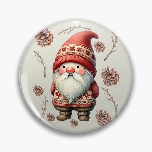 Item preview, Cozy Scandinavian Norwegian Nisse Christmas Gnome Pattern | Holiday Hygge designed and sold by Unitepeople.
