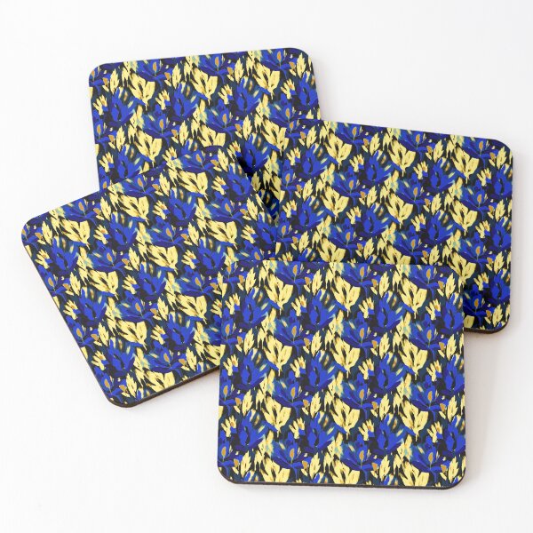 Item preview, Flowers abstract brush strokes designed and sold by Alessandro Remo Mazzoni Remotextiles.