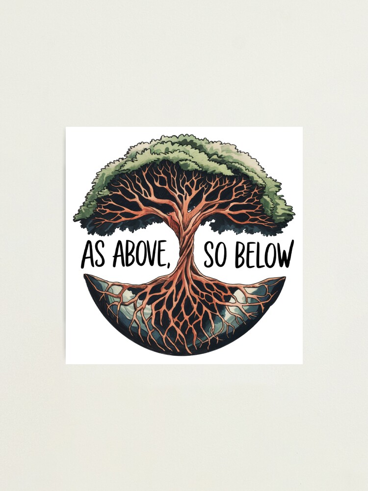Cute As above so below Photographic Print