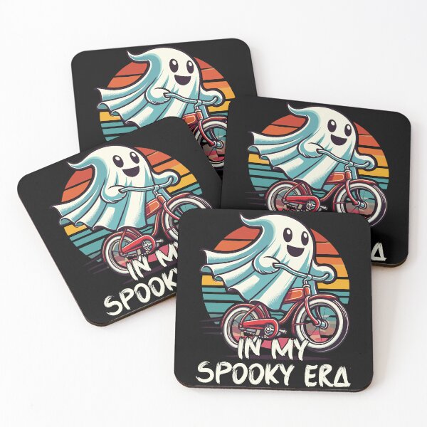 Item preview, Halloween In My Spooky Era Ghost Bicycle designed and sold by LuminOrb.