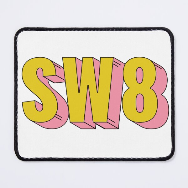 Item preview, SW8 London Postcode Typography Gift designed and sold by eccrafted.