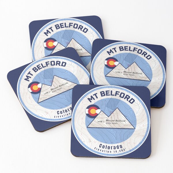 Item preview, Colorado Mountain Sunset Map - Mt Belford designed and sold by Willz Designz.