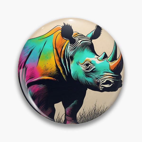 Item preview, Golden Horns: A Tribute to Vintage Rhinoceros Stamps designed and sold by Vintagestamps.