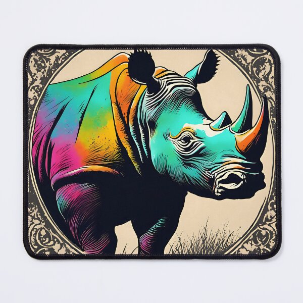 Item preview, Golden Horns: A Tribute to Vintage Rhinoceros Stamps designed and sold by Vintagestamps.