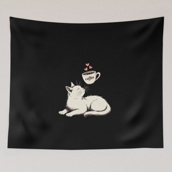 Item preview, Cat Dreaming of Coffee designed and sold by Lukasz Kobylka.