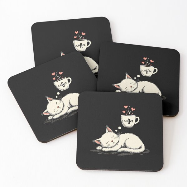 Item preview, Cat Dreaming of Coffee designed and sold by Lukasz Kobylka.