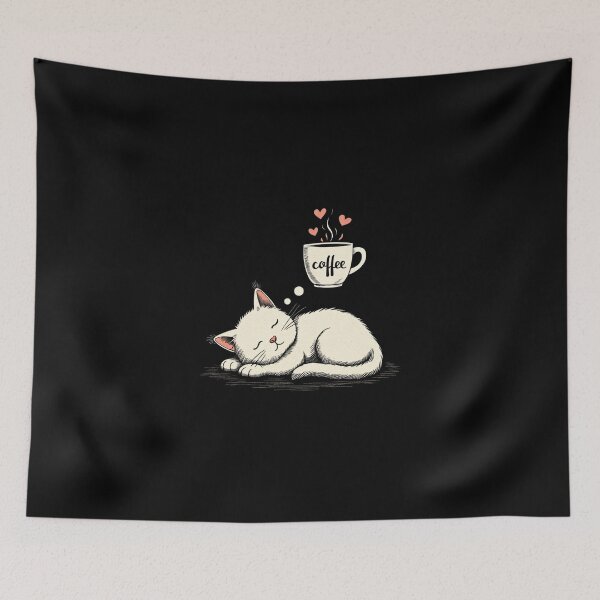Item preview, Cat Dreaming of Coffee designed and sold by Lukasz Kobylka.