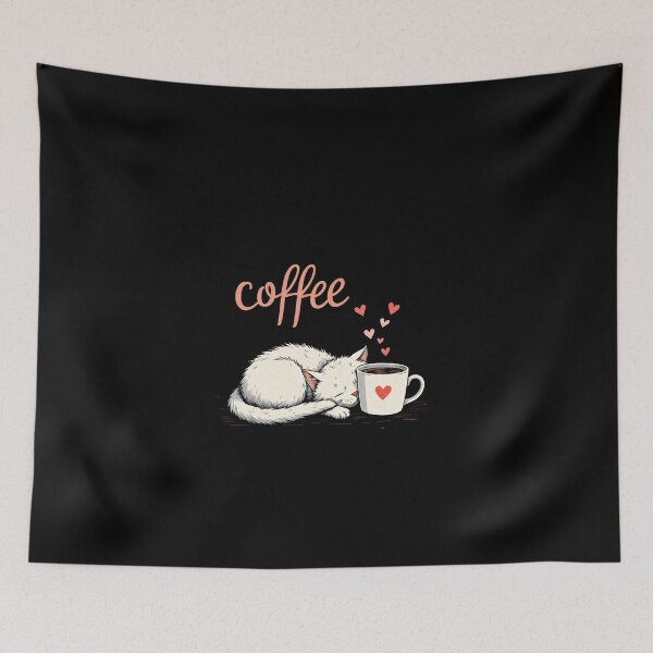 Item preview, Cat Dreaming of Coffee designed and sold by Lukasz Kobylka.
