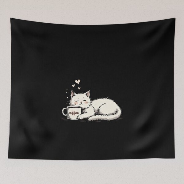 Item preview, Cat Dreaming of Coffee designed and sold by Lukasz Kobylka.