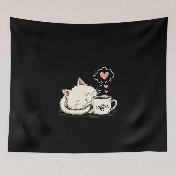 Item preview, Cat Dreaming of Coffee designed and sold by Lukasz Kobylka.