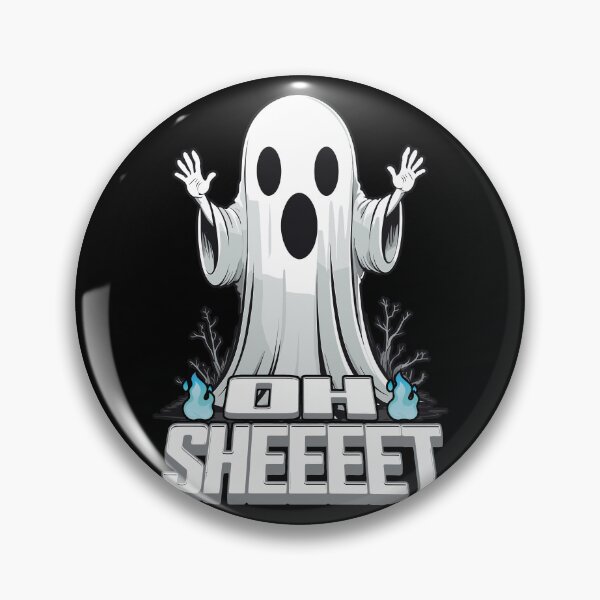 Item preview, Oh Sheeeet Ghost Halloween Lustig Geist designed and sold by LuminOrb.