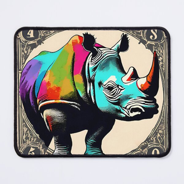 Item preview, Heritage of Gold: Rhinoceros Vintage Stamps designed and sold by Vintagestamps.