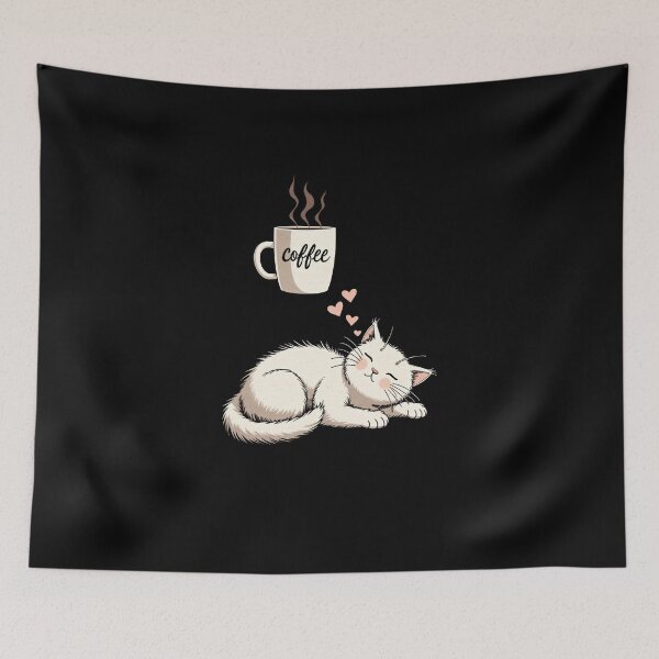Item preview, Cat Dreaming of Coffee designed and sold by Lukasz Kobylka.