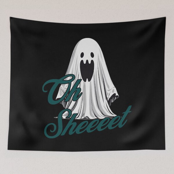 Item preview, Oh Sheeeet Halloween Lustig Gespenst designed and sold by LuminOrb.