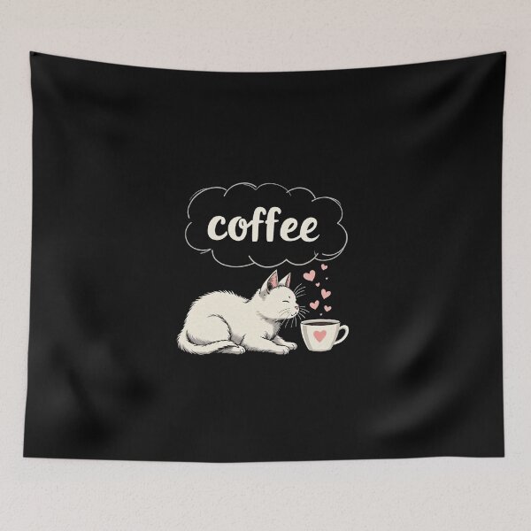 Item preview, Cat Dreaming of Coffee designed and sold by Lukasz Kobylka.