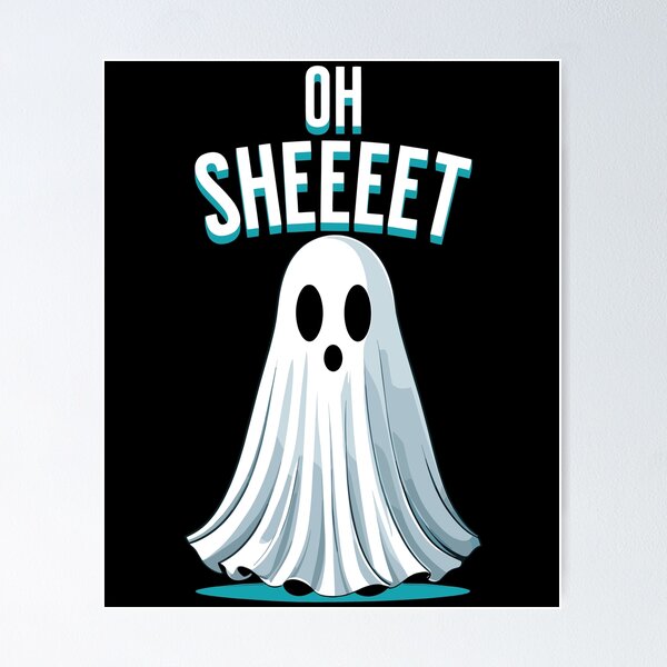 Item preview, Halloween Oh Sheeeet Gespenst Lustig Ghost Fun designed and sold by LuminOrb.