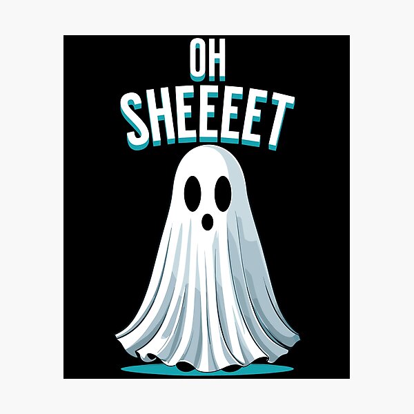 Item preview, Halloween Oh Sheeeet Gespenst Lustig Ghost Fun designed and sold by LuminOrb.