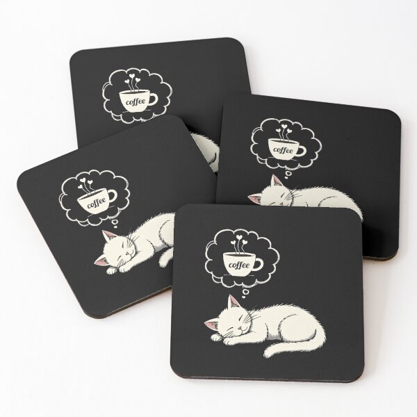 Item preview, Cat Dreaming of Coffee designed and sold by Lukasz Kobylka.