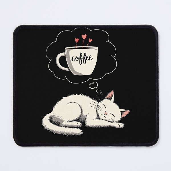 Item preview, Cat Dreaming of Coffee designed and sold by Lukasz Kobylka.