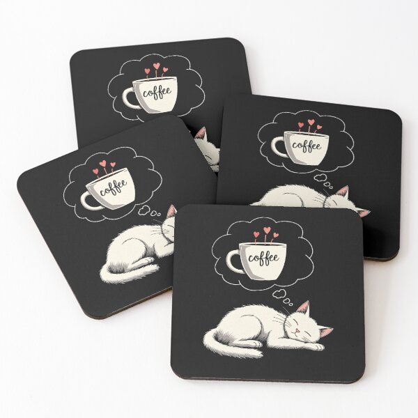Item preview, Cat Dreaming of Coffee designed and sold by Lukasz Kobylka.