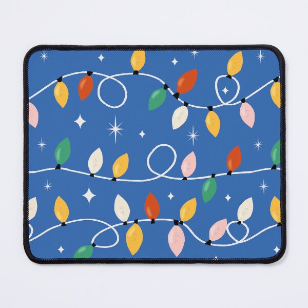 Item preview, Holiday Christmas Lights Minimal Retro Bold Blue designed and sold by susycosta.