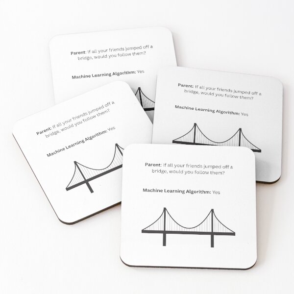 Item preview, Machine Learning Algorithm Jumps off a Bridge designed and sold by psrearick.