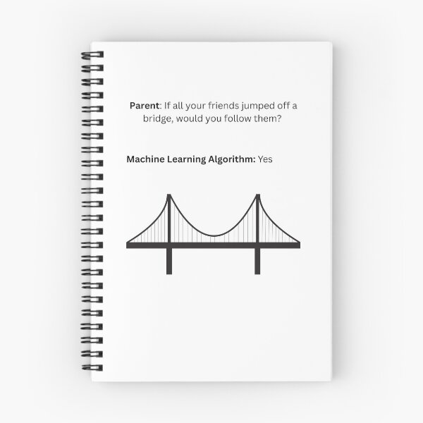 Item preview, Machine Learning Algorithm Jumps off a Bridge designed and sold by psrearick.