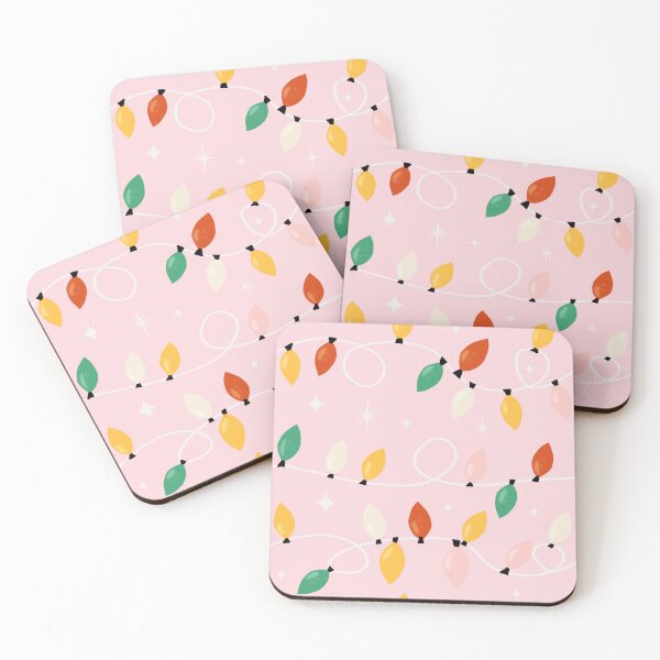 Item preview, Holiday Christmas Lights Minimal Retro Bold Pink designed and sold by susycosta.