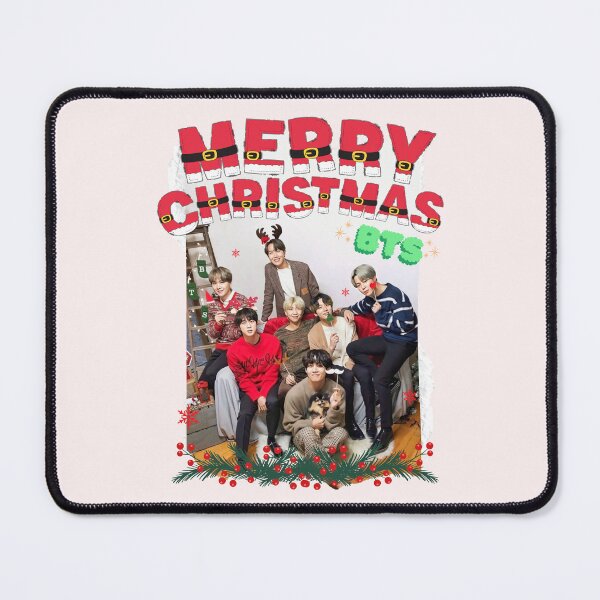 Item preview, BTS Christmas Collage: Festive Holiday Edition designed and sold by AJUNICE STUDIO.