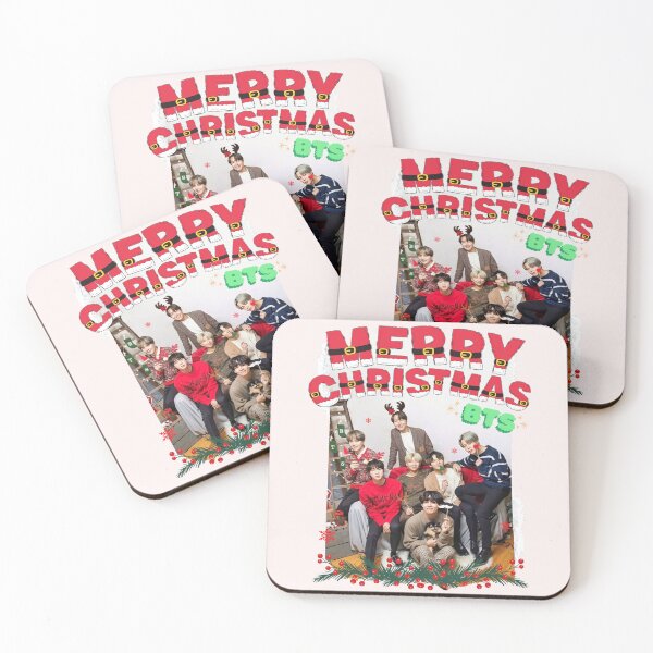 Item preview, BTS Christmas Collage: Festive Holiday Edition designed and sold by AJUNICE STUDIO.