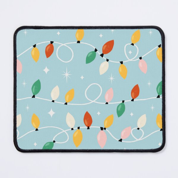 Item preview, Holiday Christmas Lights Minimal Retro Bold Ligth Blue designed and sold by susycosta.