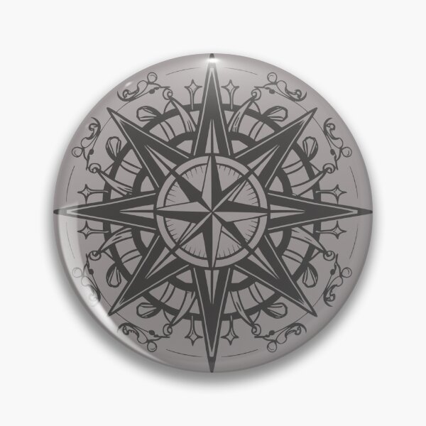 Item preview, Kompassrosen-Design Tee - Minimalist Compass Rose Graphic designed and sold by TrendZ Style.