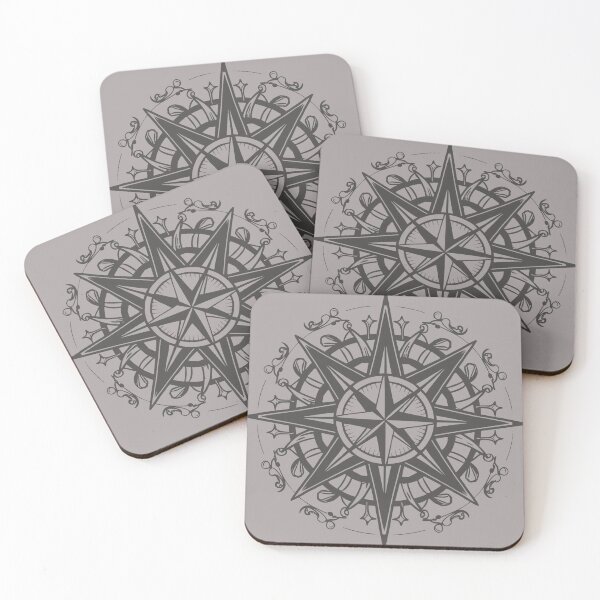 Item preview, Kompassrosen-Design Tee - Minimalist Compass Rose Graphic designed and sold by TrendZ Style.