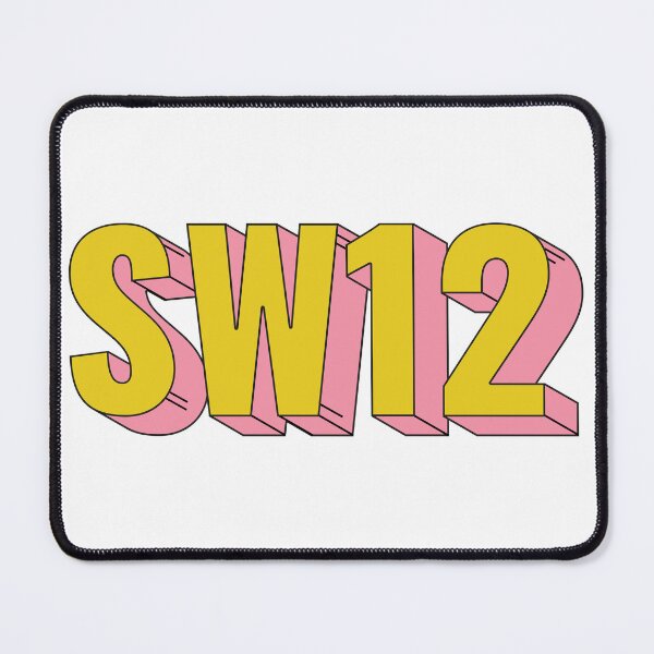 Item preview, SW12 Balham London Postcode Typography Gift designed and sold by eccrafted.