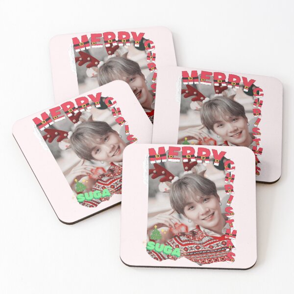 Item preview, Suga Christmas Collage: Festive BTS Holiday Art designed and sold by AJUNICE STUDIO.