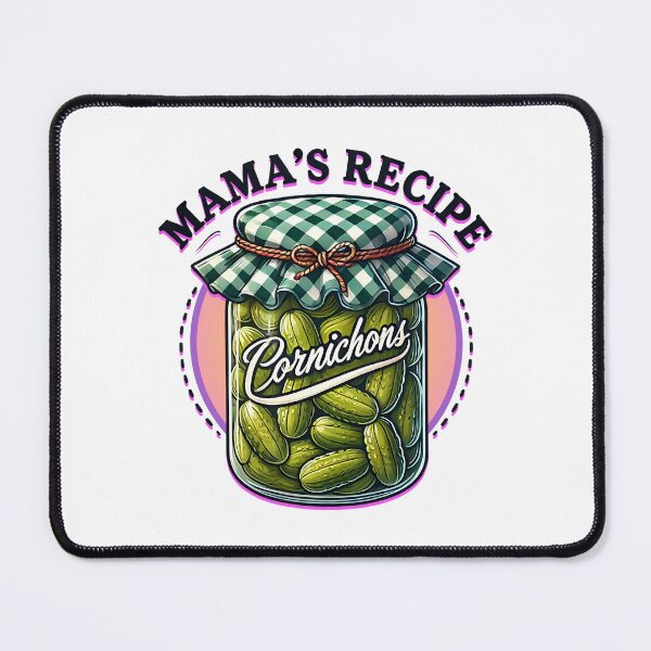 Item preview, Mama’s Recipe Cornichons – Vintage Pickle Jar Design designed and sold by SportyAndArtful.