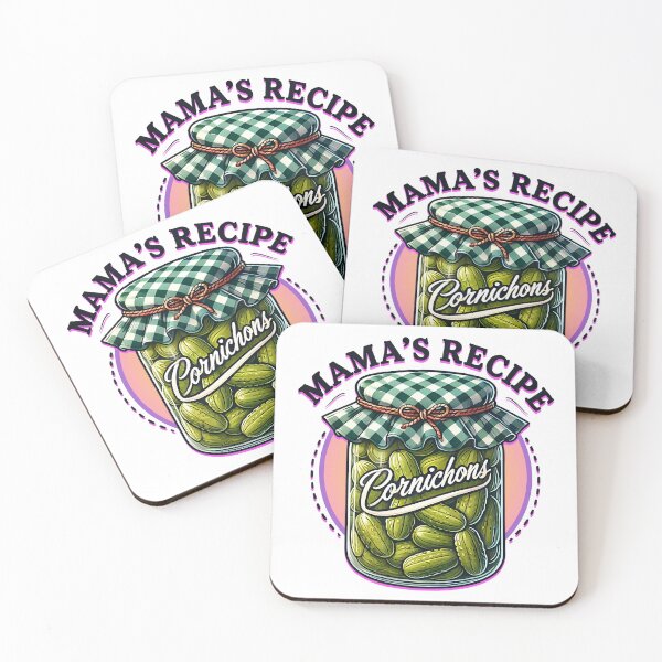 Item preview, Mama’s Recipe Cornichons – Vintage Pickle Jar Design designed and sold by SportyAndArtful.