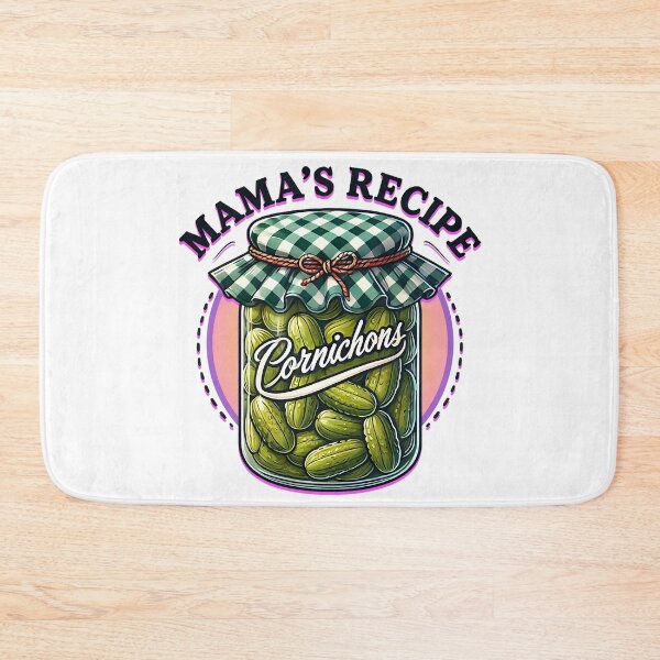 Item preview, Mama’s Recipe Cornichons – Vintage Pickle Jar Design designed and sold by SportyAndArtful.