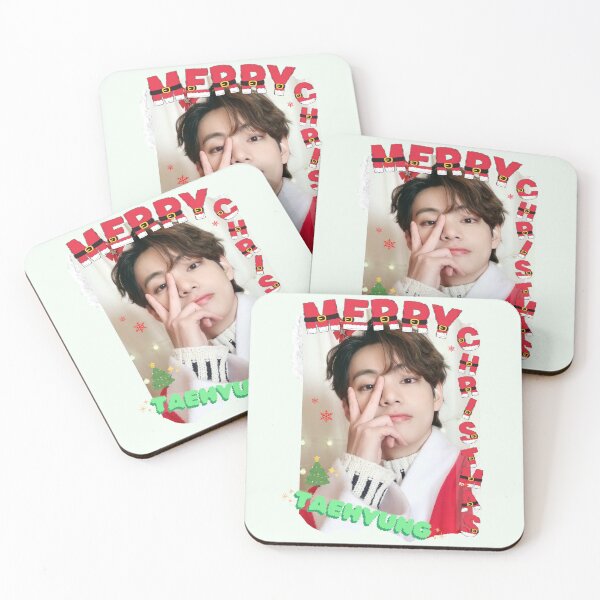 Item preview, Festive V Collage: BTS Taehyung Christmas Edition designed and sold by AJUNICE STUDIO.