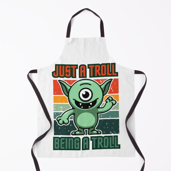 Item preview, Just A Troll Being A Troll In A Green And White World designed and sold by SplashTastic.