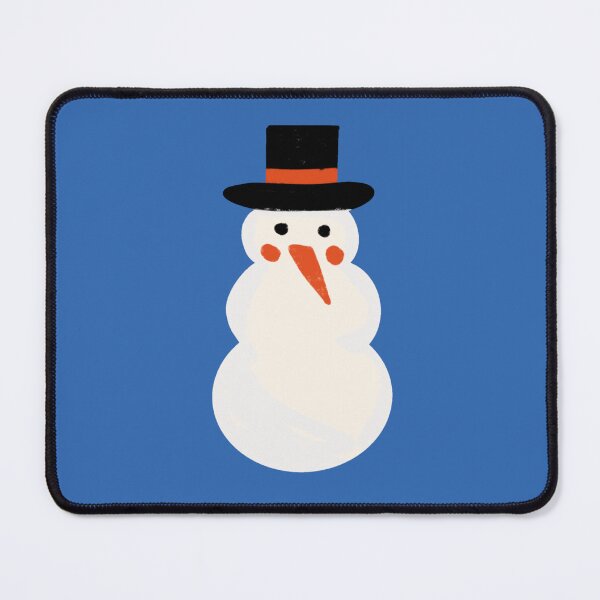 Item preview, Snowman Minimal Retro Bold Blue Denim designed and sold by susycosta.