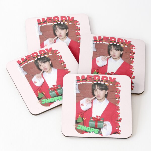 Item preview, Festive J-Hope Collage: BTS Christmas Edition designed and sold by AJUNICE STUDIO.