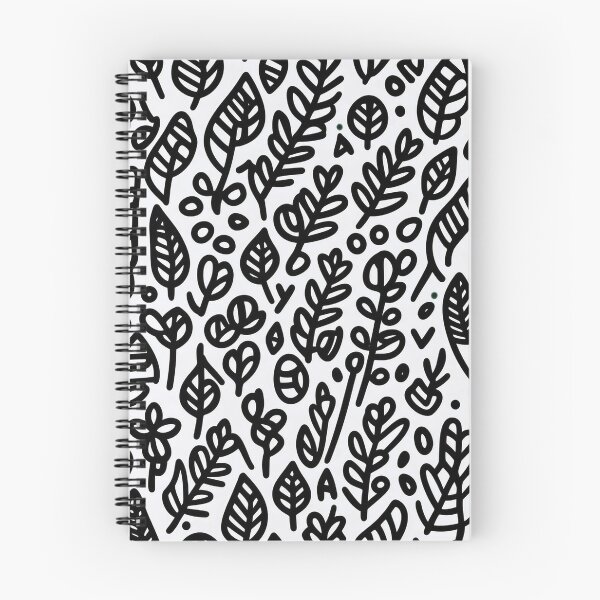 Item preview, Black and White Pen Leafs designed and sold by Viilo.