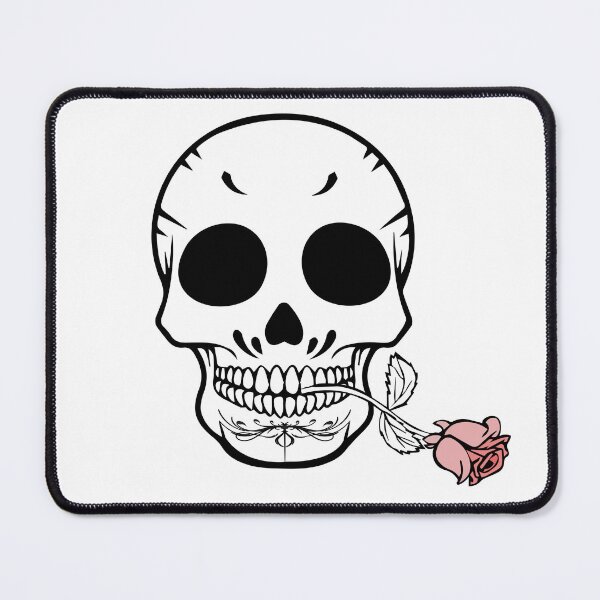 Item preview, Skull with rose in mouth bold gothic art designed and sold by hafidoox.