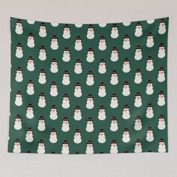 Item preview, Snowman Minimal Retro Bold Green designed and sold by susycosta.