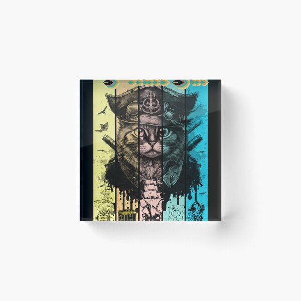 Item preview, Pirate Cat Vintage Comic Book Cover designed and sold by antarte99.