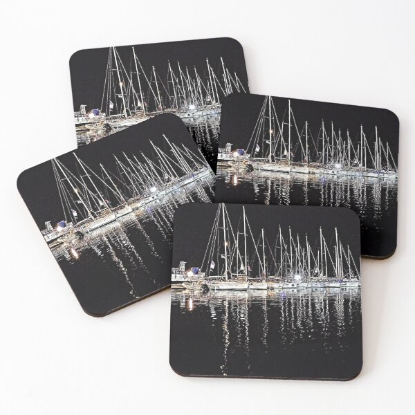 Item preview, Night boats, Sami, Kefalonia, paint effect, designed and sold by paulboizot.